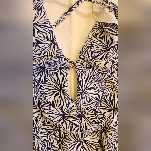 Southern Tide women's one piece blue/ white swimsuit size small - Picture 4 of 9